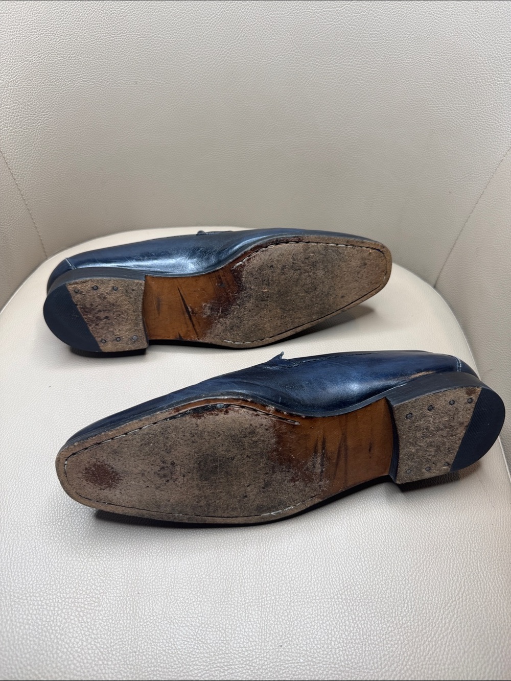 Angelo Galasso Men’s Brown Leather Loafers – Size EU 41 - Picture 6 of 9